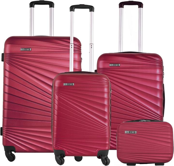Actual product image Well Home Hard Shell Suitcase Set with Toiletry Bag