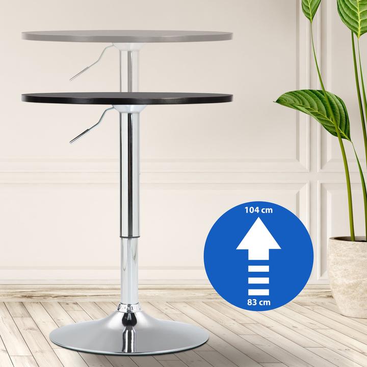 Image du produit CLP Table haute Lamoni, table de bistrot pour cuisine, bar & événements