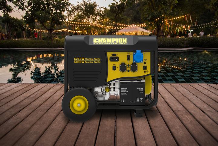 Actual product image Champion Power Equipment Power generator petrol 5500 watt+remote control, 25 l tank (5000 W, 25 l)