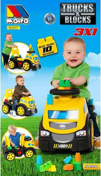 Image du produit Molto Déambulateur jaune avec 10 blocs