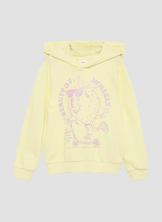 Produktbild s.Oliver Sweatshirt Hoodie mit Glitzerprint (104, 110, 92, 98)