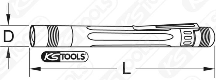 Actual product image KS Tools 150.4370 (14 cm, 85 lm)
