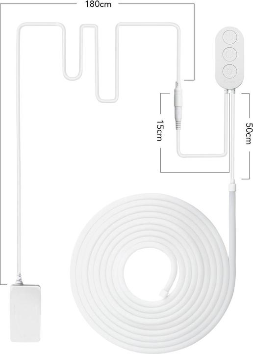 Image du produit Govee Néon (Blanc, 500 cm, Intérieur, Extérieur)