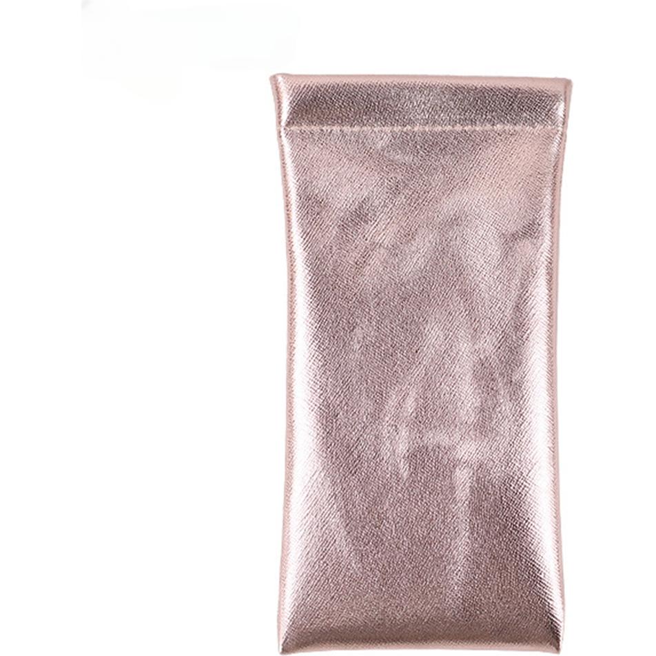 Cover-Discount, Brillen Zubehör, Brillenetui aus Kunstleder mit glatter Oberfläche, Rosa