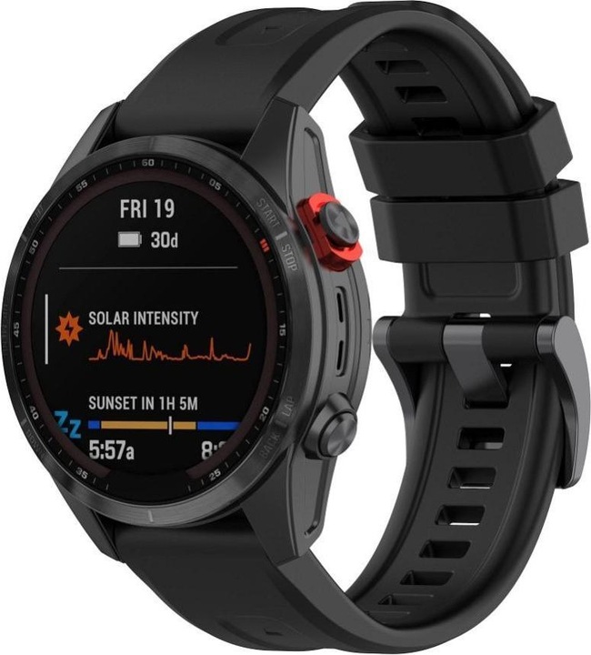 Actual product image OEM Strap Silicone strap for GARMIN FENIX 3 / 3HR / 5X / 6X / 6X Pro / 7X / 7X Pro black (9) (26 mm, Silicone, 5x, 6x)