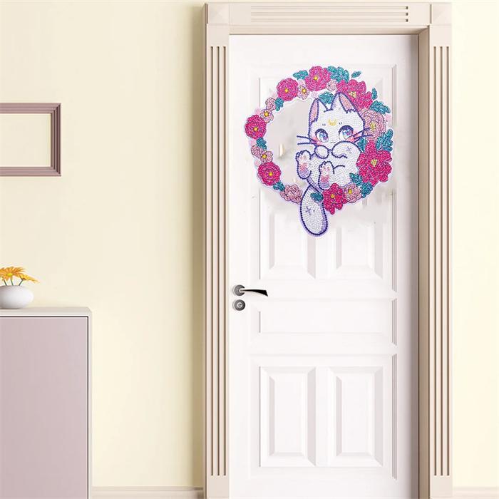 Actual product image Shenzhen Diamond Painting Kranz Strass Katze