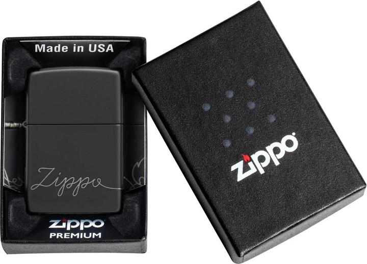 Actual product image Zippo Black Windproof