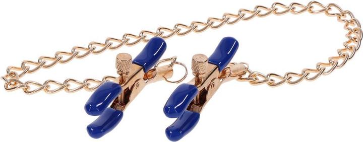 Productafbeelding Sportsheets Cougar tepelklemmen met ketting goud