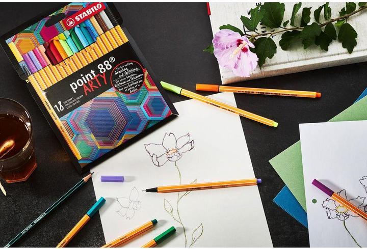 Produktbild STABILO Point 88 24er Etui Arty (24 x)