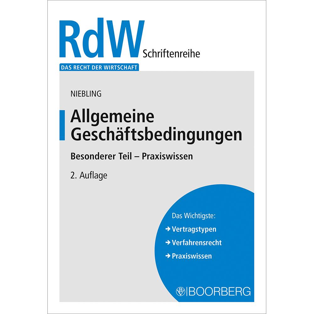 Thumbnail - Allgemeine Geschäftsbedingungen, Fachbücher von Jürgen Niebling