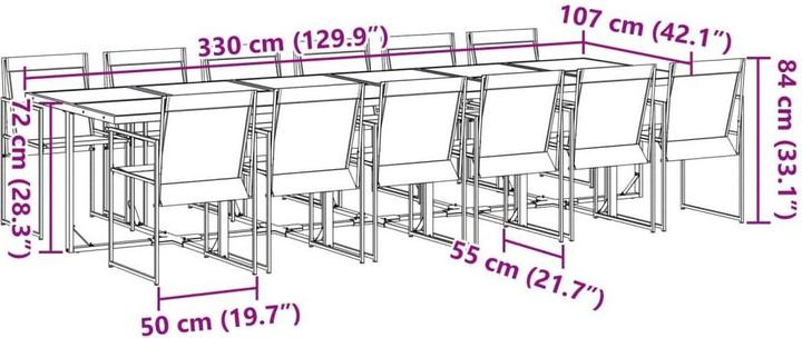 Produktbild vidaXL Garten Essgruppe