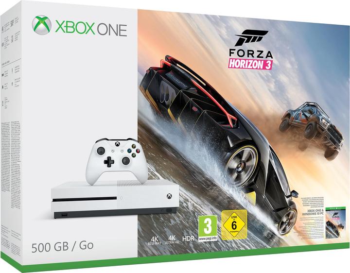 Image du produit Microsoft Xbox One S 500GB + Forza Horizon 3