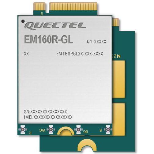 Lenovo ThinkPad Quectel EM160R-GL 4G Cat 16 M.2 (M.2 A Key), Netzwerkkarte, Schwarz