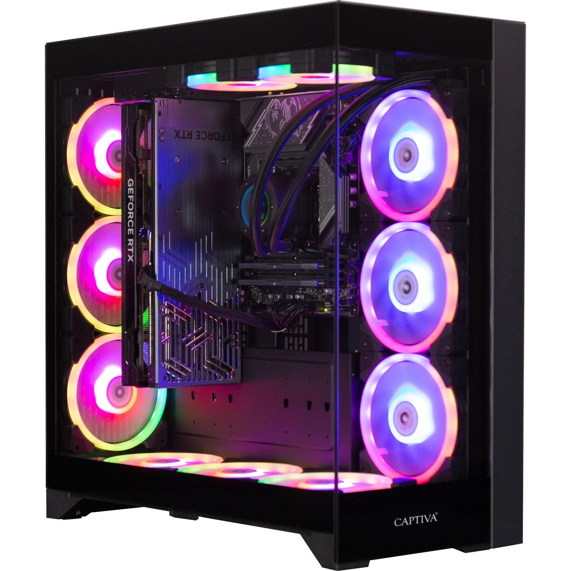 Captiva Ultimate Gaming R90-283 (64 GB, 4000 GB, GeForce RTX 5090), PC, Schwarz