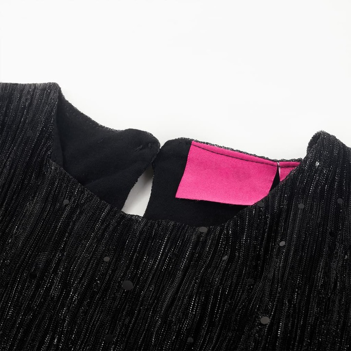 Immagine prodotto VidaXL Abito da bambino con maniche lunghe nero 128, materiale esterno (128)