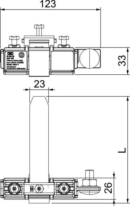 Produktbild OBO Bettermann OBO EX BES 300 Banderdungsschelle fÃ¼r EX-Bereiche 300mm