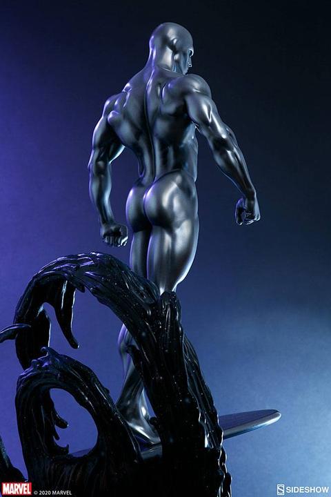 Actual product image Sideshow Marvel statuette Silver Surfer 65 cm