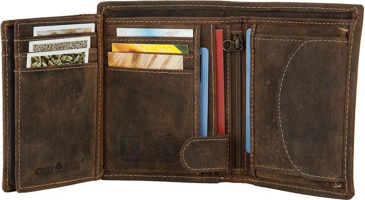 Produktbild Greenburry Vintage Geldbörse RFID Leder 10 cm