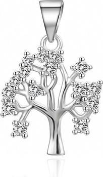 Agato Charming silver pendant with zircons Tree of Life AGH768