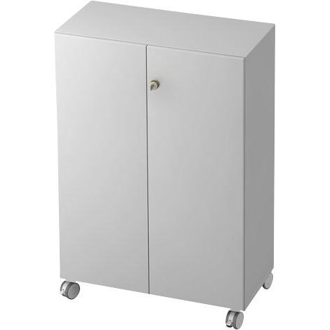 Hammerbacher, Aktenschrank, Schrank auf Rollen 3OH SG Grau/Grau (80 x 42 x 117 cm)