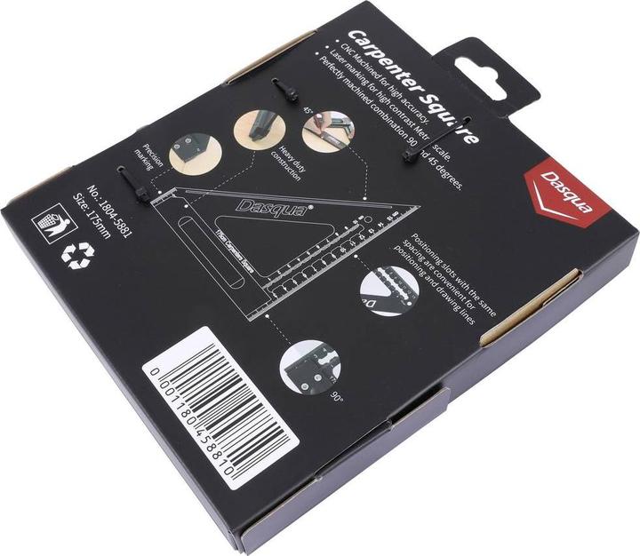 Produktbild Dasqua 1804-5881 Tischlerwinkel 154 mm 90 ° 1 St.