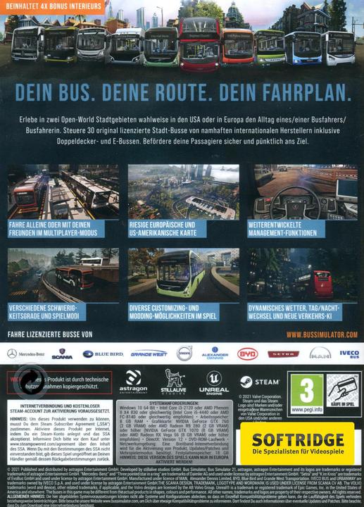 Produktbild astragon Bus Simulator 21 (PC, DE)