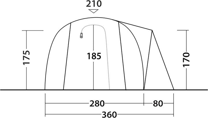 Produktbild Outwell Nevada 4 (Tunnelzelt, 21.20 kg, 4 Personen)