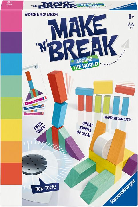 Immagine prodotto Ravensburger 22473 - Make 'n' Break - Il giro del mondo - Gioco da tavolo per tutta la famiglia (Tedesco, Francese, Italiano)