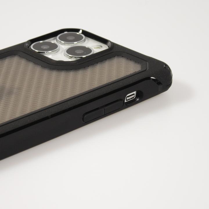 Actual product image PhoneLook Military Elite compact cover with semi-transparent carbon backing (Apple iPhone 13 Pro)