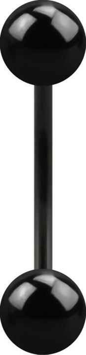 Immagine prodotto Star Piercing Micro Banana nero con due palline (senza ottone, Acciaio chirurgico 316L)