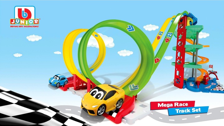 Produktbild BB Junior Mega Race Track Set Garage