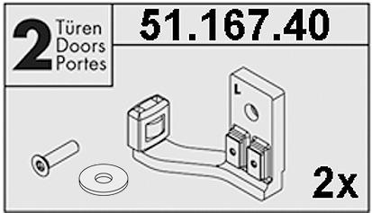 Produktbild HAWA Stapelungsbeschläge -DIVIDO 100