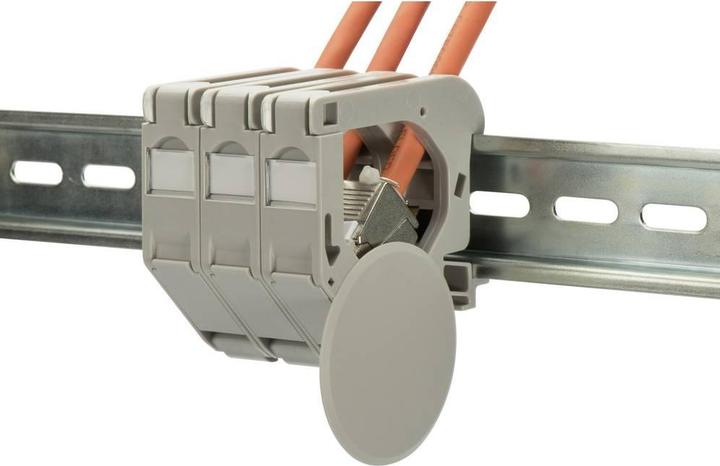 Actual product image Digitus Keystone Housing for DIN-Rail mounting, IP20 (Keystone module holder)