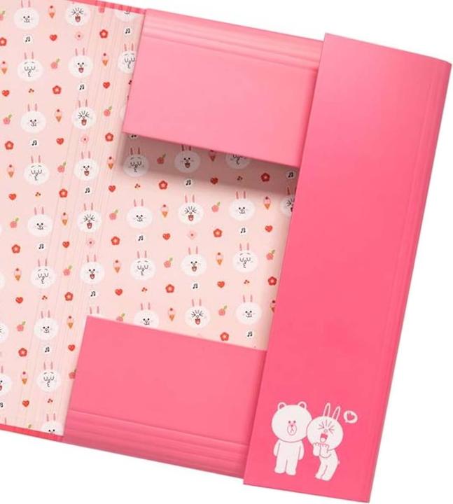 Actual product image Line Friends CONY Bunny A4 Document Folder (24 x 34 cm) (A4, 1x)