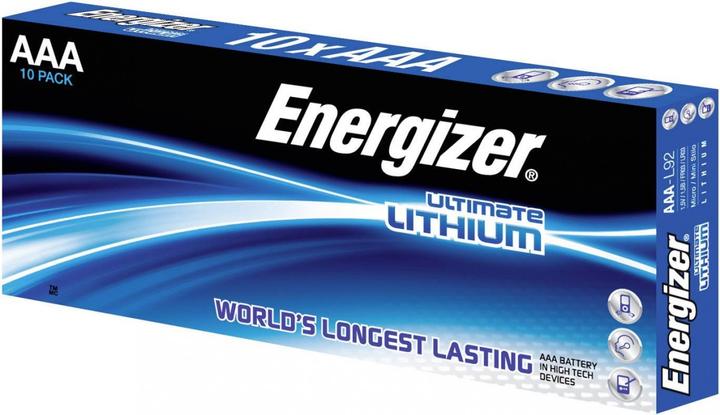 Immagine prodotto Energizer Ultimate Lithium Micro (10 pz., AAA / LR03 / Micro / R03 / AM4 / MN2400 / KR03)