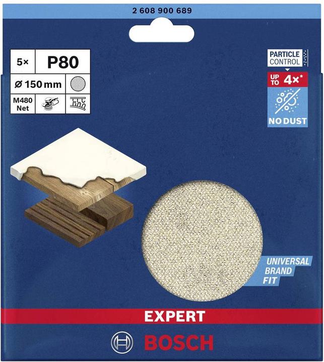 Immagine prodotto Bosch Professional Zubehör Rete abrasiva M480 (80)