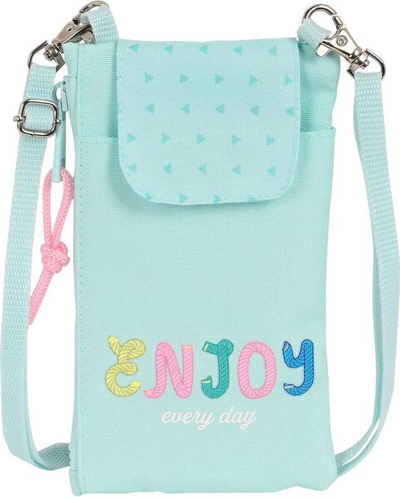 Actual product image Safta Enjoy mobile wallet bag green