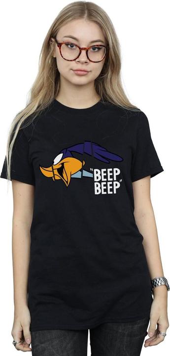 Actual product image Looney Tunes Womens/Ladies Beep Beep Road Runner Cotton Boyfriend T-Shirt (XL)