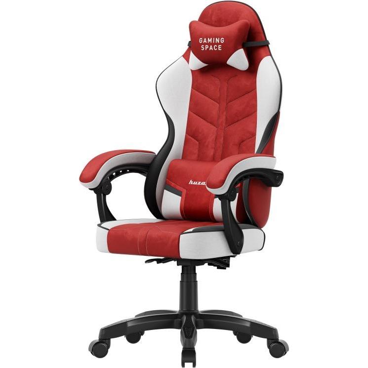 Huzaro Force 2.7 Roter Velours-Gaming-Stuhl, Sedia gaming, Rosso