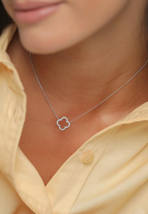 Produktbild Elli Kleeblatt (Zirkonia, 925er Sterling Silber, 40 cm)