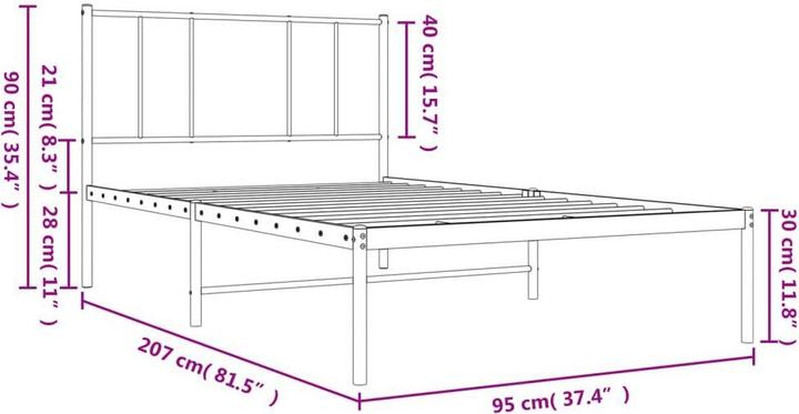 Image du produit vidaXL Bettgestell (90 x 200 cm)