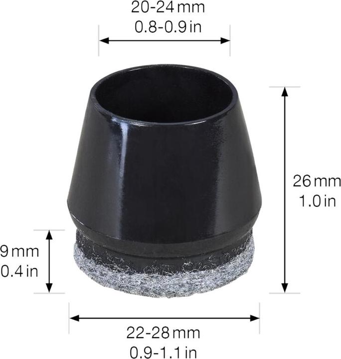 Immagine prodotto Filzrohrkappen (Tappi per tubi, 4 pz.)