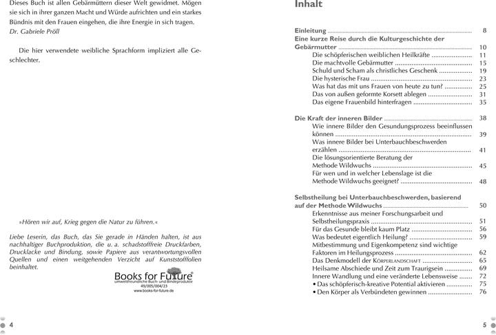 Produktbild Die "glückliche" Gebärmutter: Innere Bilder - selbstheilende Kraft bei Unterbauchbeschwerden (Deutsch, Gabriele Pröll, 2014)