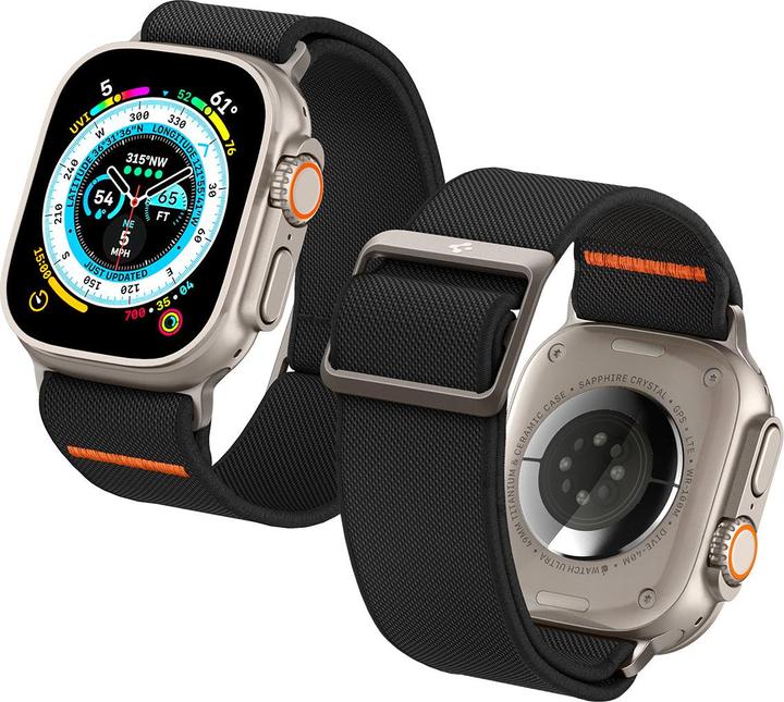 Image du produit Spigen Bande Fit Lite (42 mm, 44 mm, 45 mm, 49 mm, Tissu, Nylon, Acier inoxydable)