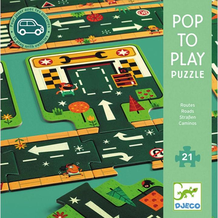 Djeco Puzzle gigante strada 21 pezzi (21 pezzi)