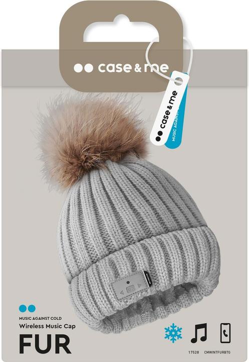 Actual product image SBS Winter Hat Fur w. BT Headset, grey