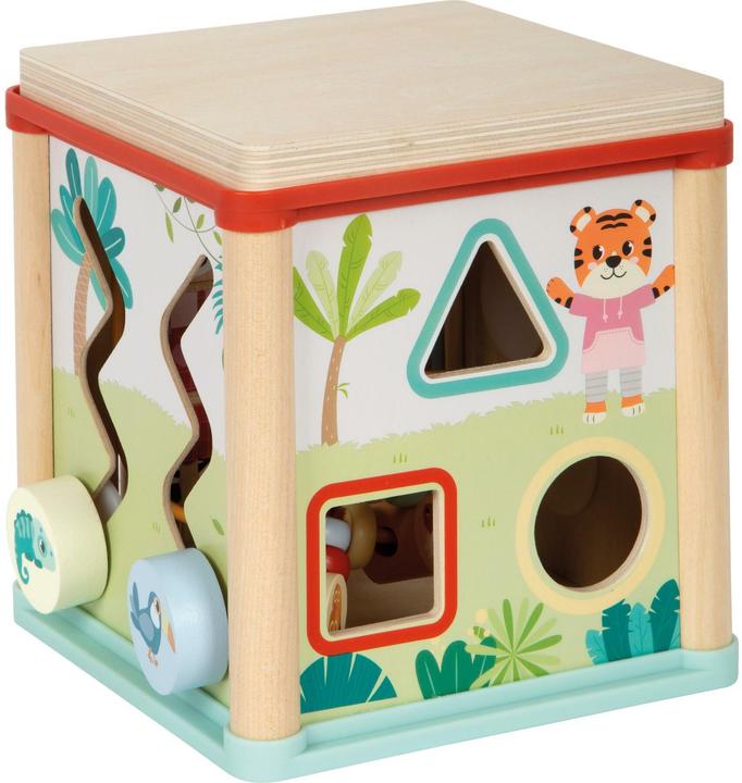 Actual product image small foot Motor Activity Cube "Jungle Friends"