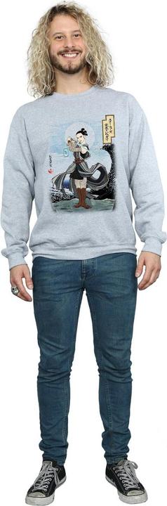 Actual product image Star Wars Mens The Last Jedi Japanese Rey Sweatshirt (L)