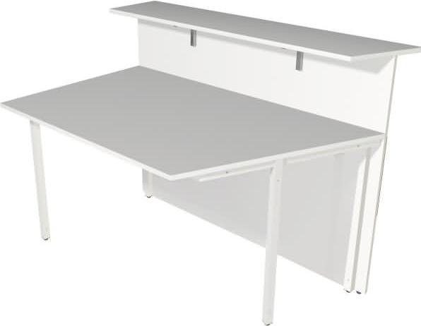 Produktbild Kerkmann Anbautheke weiss, nussbaum 140,0 x 92,0 x 108,0 cm (140 x 92 x 108 cm)