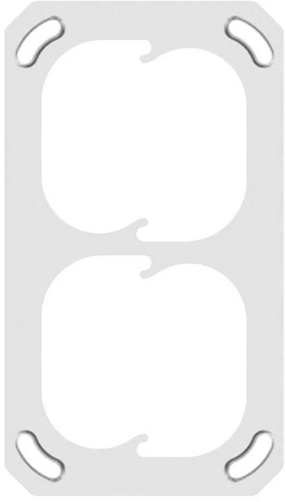 Actual product image Modino Mounting plate size 1x2 horizontal